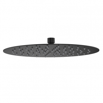 Deva Round Fixed Shower Head 300mm Diameter - Matte Black