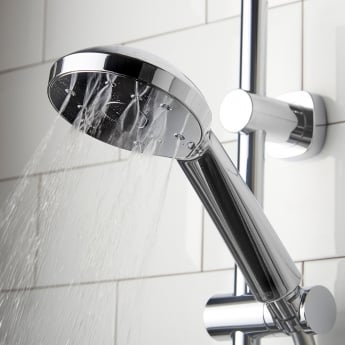 Deva Satinjet Avoca Thermostatic Low Flow Bath Shower Mixer Tap - Chrome