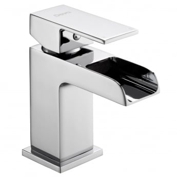 Deva Sparkle MK2 Waterfall Mono Single Lever Basin Mixer Tap with Press Top Waste - Chrome