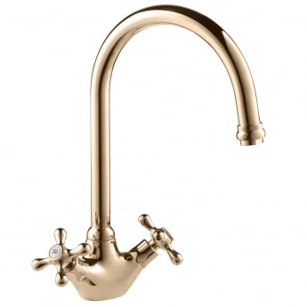 Deva Venetian Mono Kitchen Sink Mixer Tap Gold