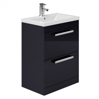 Duchy Nevada 600mm 2-Drawer Floor Standing Vanity Unit