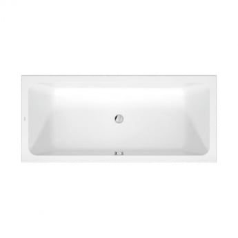 Duravit D-Code Rectangular Double Ended Bath with Leg Set 1800mm x 800mm - 0 Tap Hole