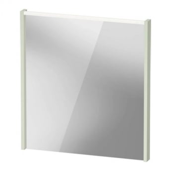 Duravit D-Code LED Bathroom Mirror 700mm H x 650mm W - Pale Green