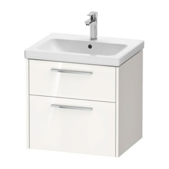 Duravit D-Code 600mm 2-Drawer Wall Hung Vanity Unit