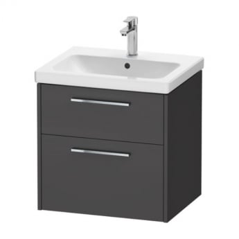 Duravit D-Code 600mm 2-Drawer Wall Hung Vanity Unit