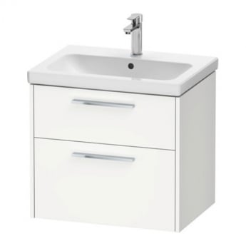 Duravit D-Code 650mm 2-Drawer Wall Hung Vanity Unit