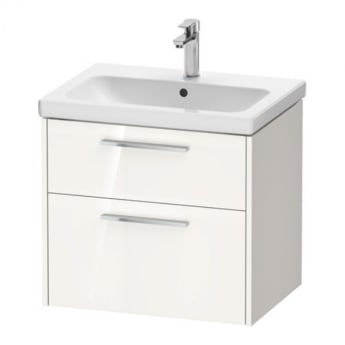 Duravit D-Code 650mm 2-Drawer Wall Hung Vanity Unit