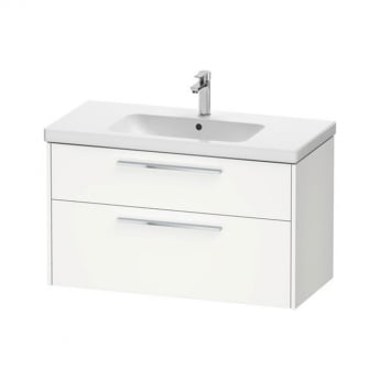 Duravit D-Code 1000mm 2-Drawer Wall Hung Vanity Unit