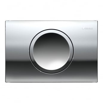 Geberit Delta15 Single Flush Plate - Gloss Chrome