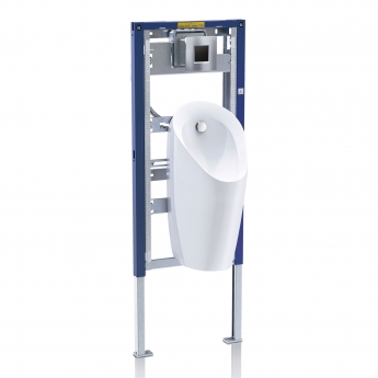 Geberit Duofix Universal Urinal Frame for Spray Head 500mm W x 1120 - 1300mm H - Blue