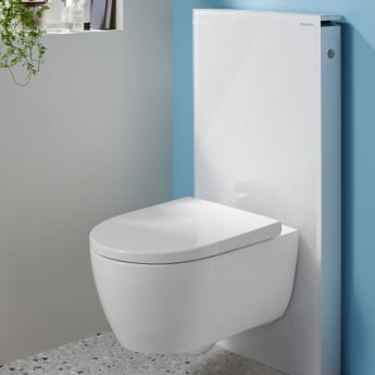 Geberit Monolith Back to Wall Toilet Frame for Wall Hung WC 1010mm H - White