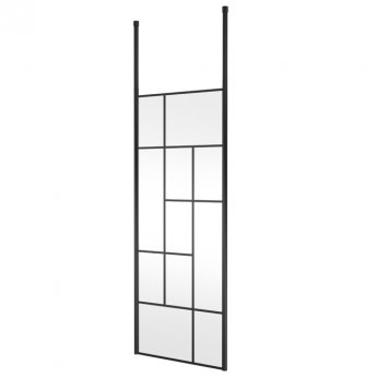 Hudson Reed Abstract Frame Wetroom Screen with Ceiling Posts 800mm Wide - 8mm Glass