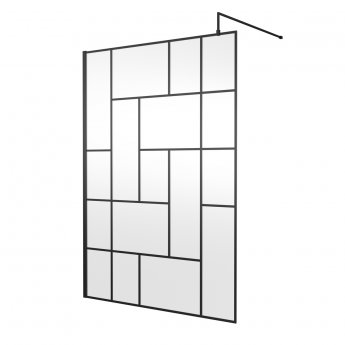 Hudson Reed Abstract 1950mm Wet Room Glass Shower Screen