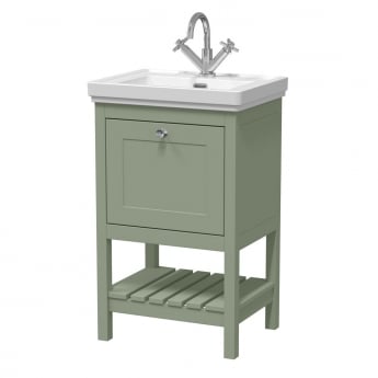 Hudson Reed Bexley 500mm 1-Drawer Floor Standing Vanity Unit