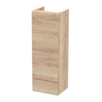 Hudson Reed Fusion LH Combination Unit with 300mm Base Unit - 1200mm Wide - Bleached Oak