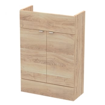 Hudson Reed Fusion LH Combination Unit with 300mm Base Unit - 1200mm Wide - Bleached Oak