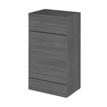 Hudson Reed Fusion WC Unit with Coloured Worktop 500mm Wide - Anthracite Woodgrain