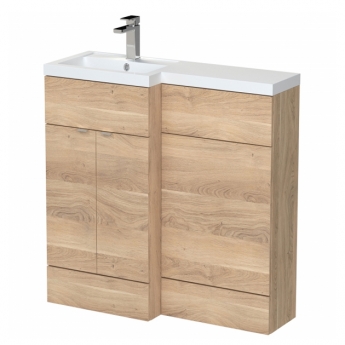 Hudson Reed Fusion 1000mm Combination Vanity and WC Unit