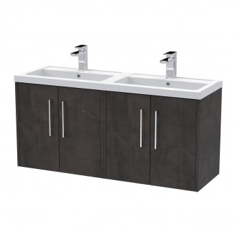 Hudson Reed Juno Twin 1200mm 4-Door Wall Hung Vanity Unit