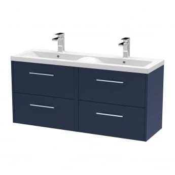 Hudson Reed Juno Twin 1200mm 4-Drawer Wall Hung Vanity Unit