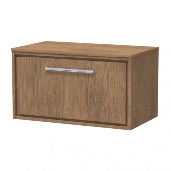 Hudson Reed Lille 800mm 1-Drawer Wall Hung Vanity Unit with Countertop