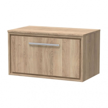 Hudson Reed Lille 800mm 1-Drawer Wall Hung Vanity Unit with Countertop