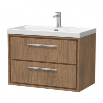Hudson Reed Lille 800mm 2-Drawer Wall Hung Vanity Unit with Ceramic Basin