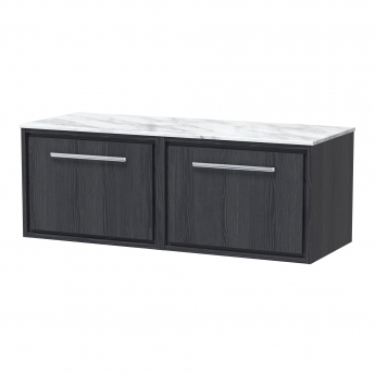 Hudson Reed Lille 1200mm 2-Drawer Wall Hung Vanity Unit with Countertop