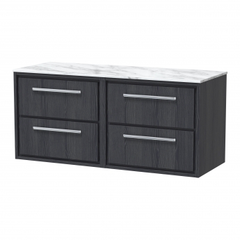 Hudson Reed Lille 1200mm 4-Drawer Wall Hung Vanity Unit with Countertop
