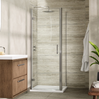 Hudson Reed Pacific Hinged Shower Door - 6mm Glass