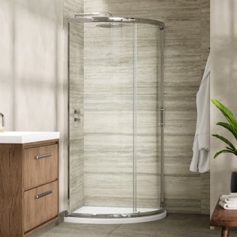 Hudson Reed Pacific Single Entry Quadrant Shower Enclosure 860mm x 860mm - 6mm Glass