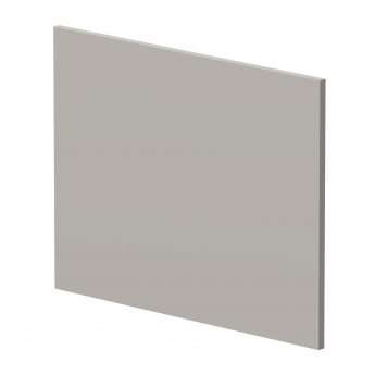 Hudson Reed Square Shower Bath End Panel 520mm H x 680mm W - Pebble Grey