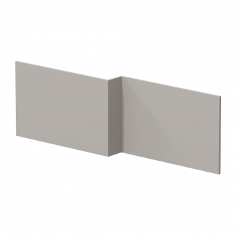 Hudson Reed Square Shower Bath Front Panel 520mm H x 1698mm W - Pebble Grey