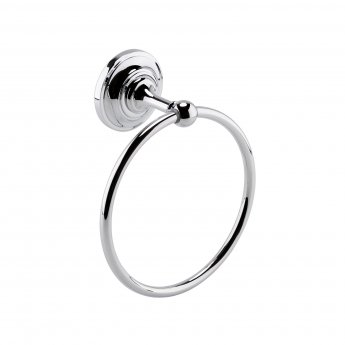 Hudson Reed Traditional Towel Ring | LH302 | Brass | Chrome