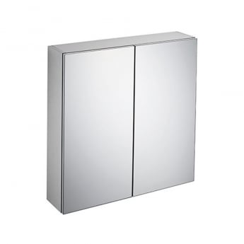 Ideal Standard 2-Door Mirror Cabinet 700mm Wide - Aluminium