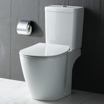 Ideal Standard Concept Aquablade Close Couple Toilet with Push Button Cistern - Soft Close Seat