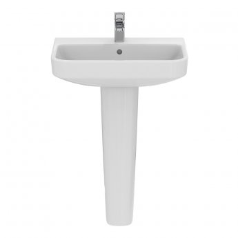 Ideal Standard I.Life S Compact Basin and Full Pedestal 600mm Wide - 1 Tap Hole