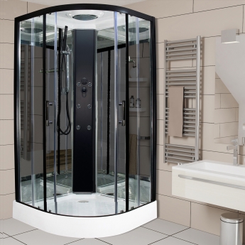 Insignia ECO Shower Cabin 800x800mm - Black Frame