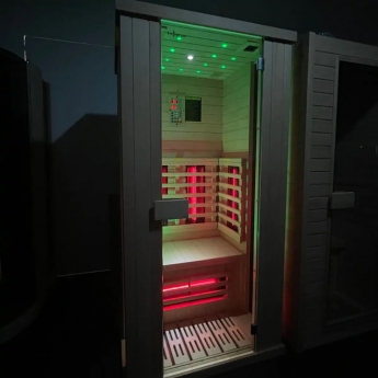Insignia Far Infrared Rectangular Indoor Sauna Cabin 1000mm x 900mm - 5mm Glass