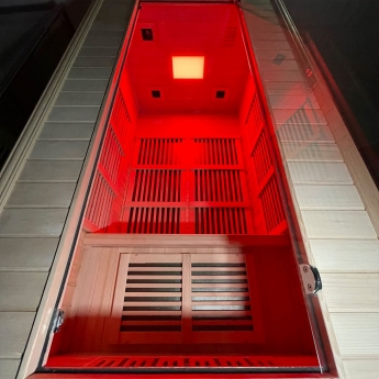 Insignia Far Infrared Rectangular Indoor Sauna Cabin 1100mm x 1000mm - 5mm Glass