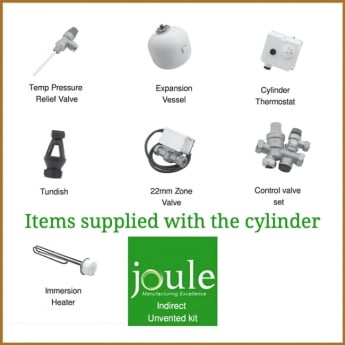 Joule Invacyl Standard In-Direct Unvented Cylinder 150 Litre - Stainless Steel