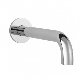 JTP Florence Bath Spout with Wall Flange 195mm - Chrome