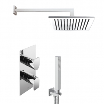 JTP Form Dual Concealed Mixer Shower with Shower Handset + Fixed Head