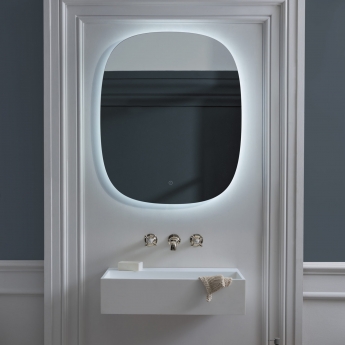 JTP Neon LED Bathroom Mirror with Touch Sensor 800mm H x 650mm W