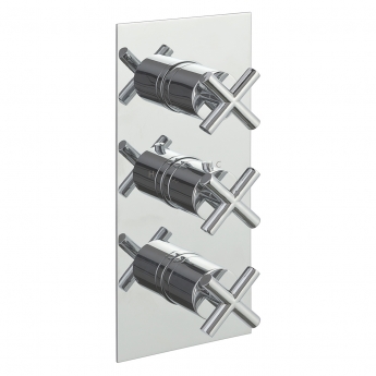 JTP Solex Thermostatic Concealed 2 Outlets Shower Valve - Chrome