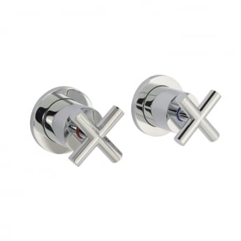 JTP Solex Concealed Stop Valves Pair - Chrome