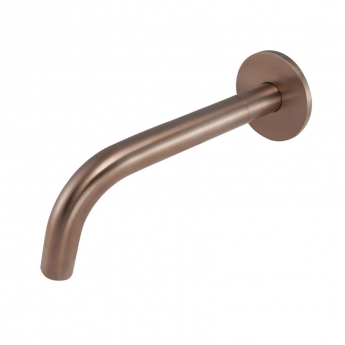 JTP Vos Wall Mounted Bath / Basin Spout 250mm - Brushed Bronze