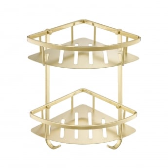 JTP VoS Corner Twin Basket - Brushed Brass