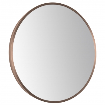 JTP Vos Bathroom Mirror 600mm Diameter Without Light - Brushed Bronze