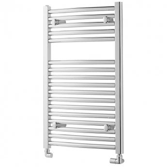 Heatwave Pisa Chrome Curved Heated Ladder Towel Rail